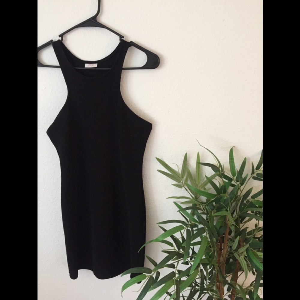 Black cocktail dress